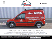 Tablet Screenshot of abri-assistance.com
